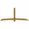 Ekena Millwork Bellingham Rough Sawn Timber Gable Bracket, Western Red Cedar, 108"W x 49"H x 6"D x 6"F, 11/12 Pitch GBW108X49X0606BEL00RWR - alternate 1